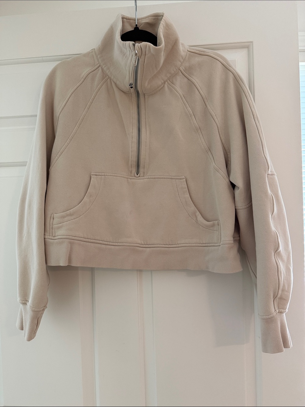 Scuba oversized half zip funnel neck